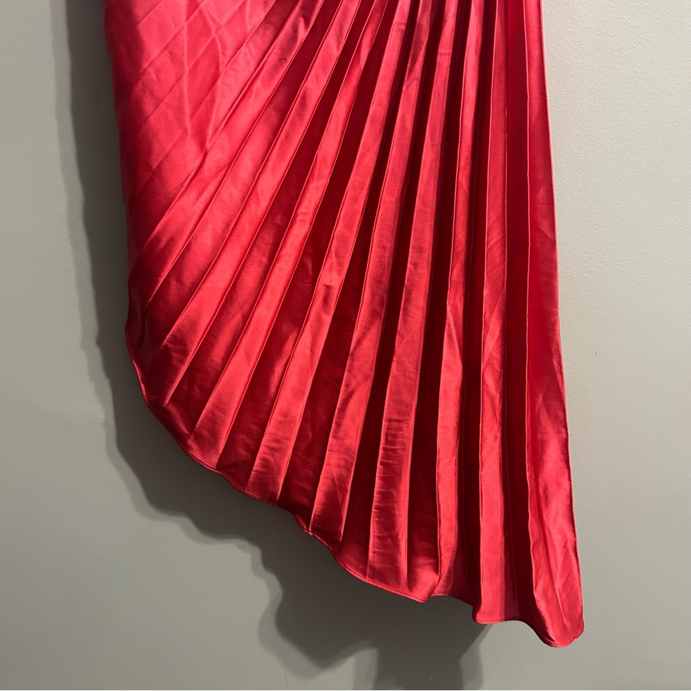Adelyn Rae One-Shoulder Pink Gradient Dress - Picture 7 of 12